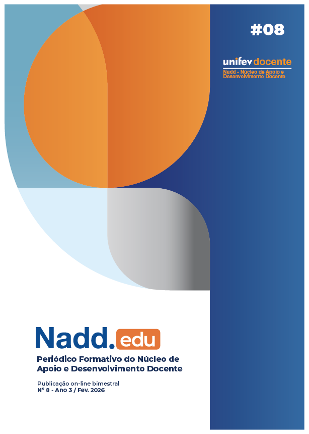 					Visualizar n. 8 (2026): Nadd.edu - Periódico Formativo do Núcleo de Apoio e Desenvolvimento Docente
				